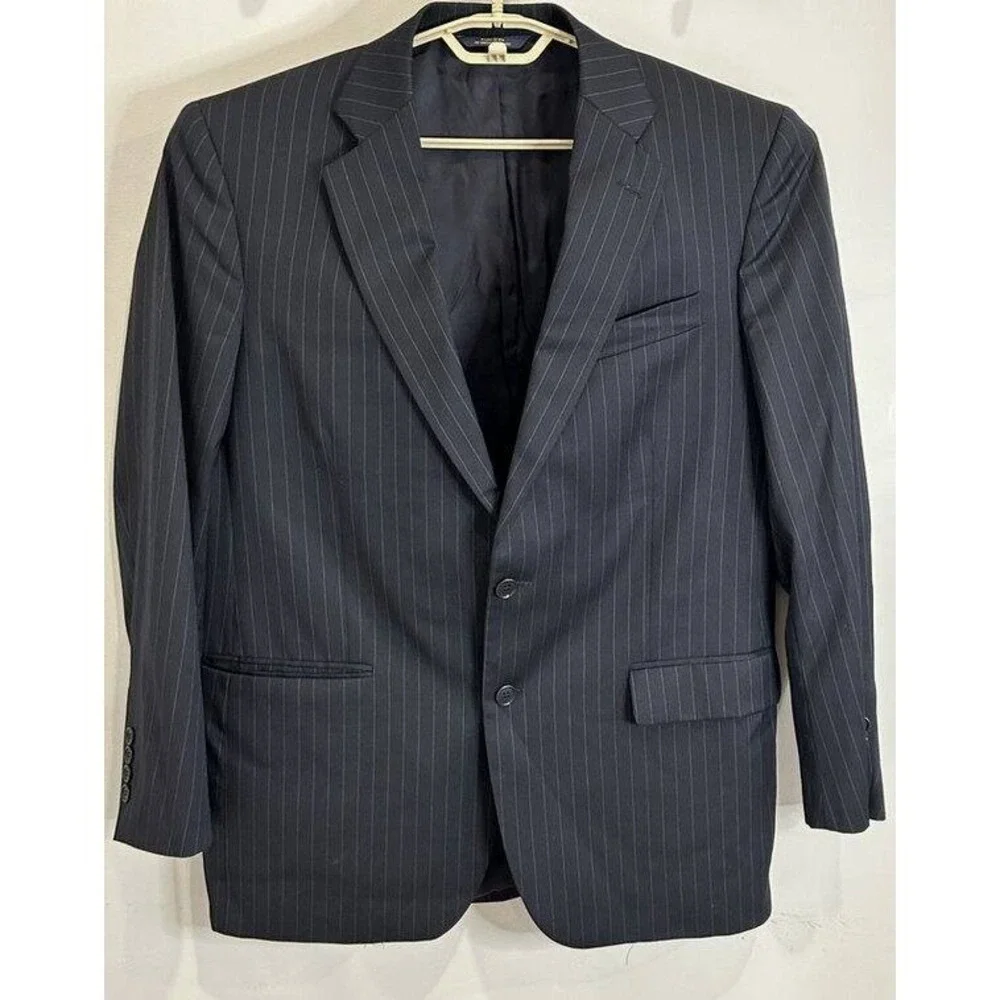 Brooks Brothers 1818 Madison Estrato Trabaldo Togna Pinstripe Blazer Wool 42
